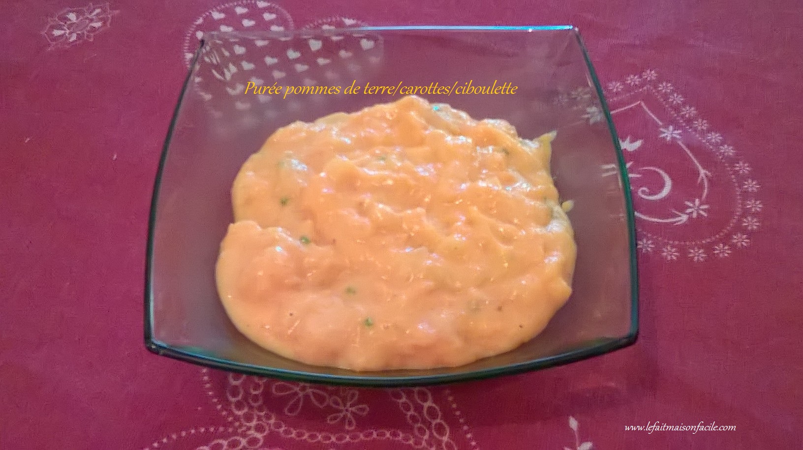 Recette Purée pommes de terre-carottes-ciboulette - Le fait maison facile