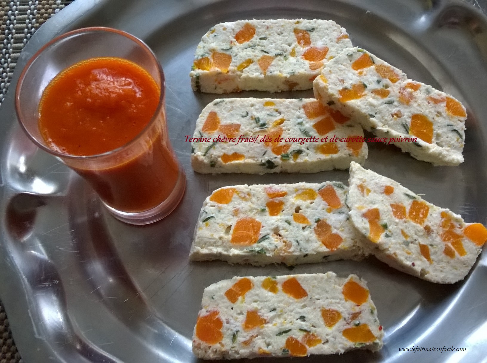 Recette Terrine au chèvre frais et ses petits légumes Le fait maison