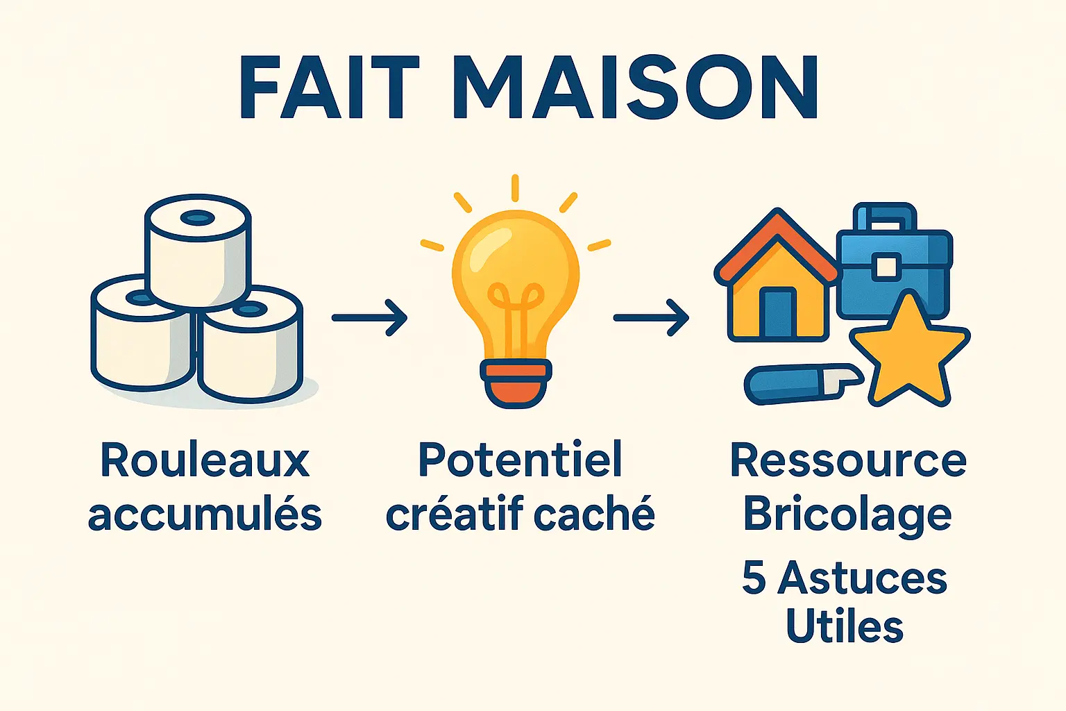 Potentiel créatif des rouleaux de papier toilette pour le bricolage fait maison