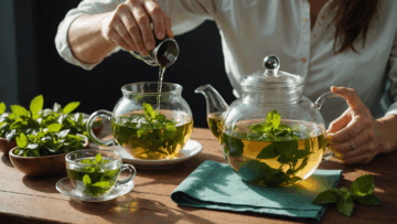 découvrez les bienfaits du thé vert à la menthe, un élixir naturel qui revitalise votre corps et votre esprit, idéal pour une routine quotidienne de bien-être.