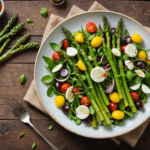 découvrez les bienfaits printaniers de la salade d'asperges, un plat frais et sain qui allie saveur et nutrition pour une expérience gourmande et revitalisante.