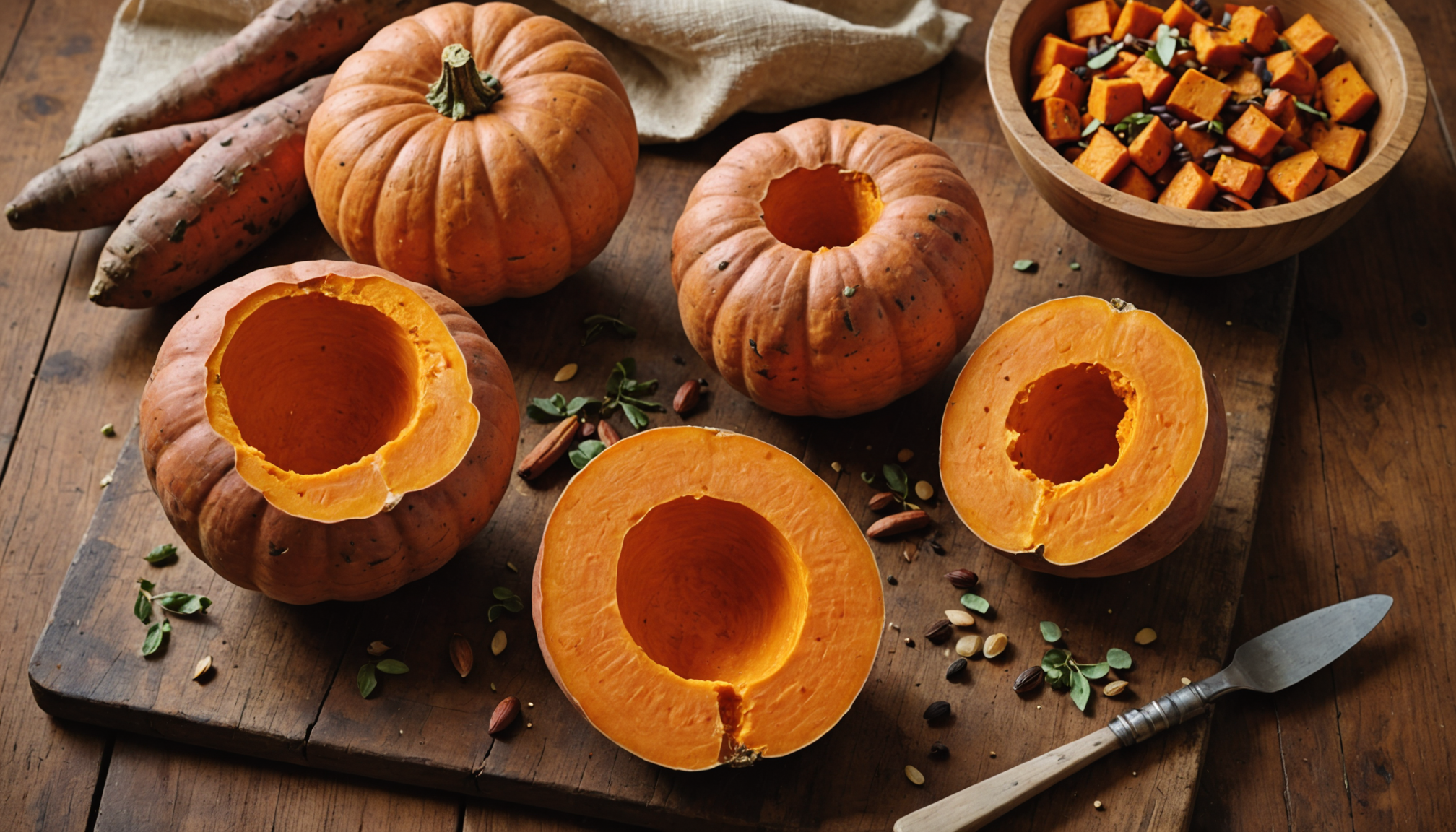 potiron ou patate douce : comparez leurs apports nutritionnels, leurs bienfaits et leurs calories pour découvrir lequel choisir cet automne.
